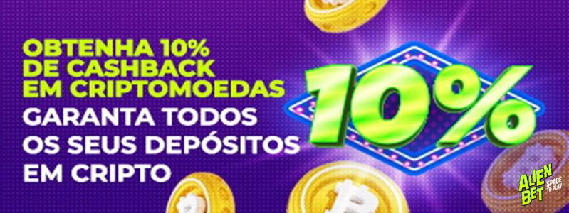 AlienBet dá cashback tocante por depósito em cripto | Caça Níquel