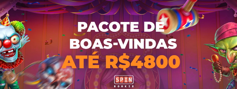 Spinbookie agita boas-vindas com R$4.800 grátis | Caça-Níquel