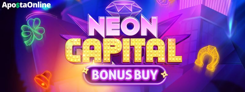 Aposta Online traz desafio iluminado no Neon Capital Bonus Buy | Caça-Níqueis